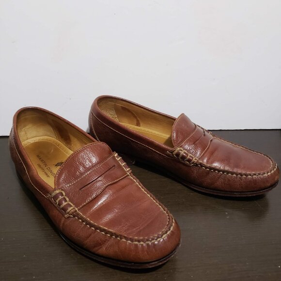 Martin Dingman Countrywear Brown Leather Penny Loafers Boots 10M main image 14